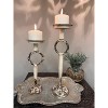 Slickblue Small & Medium Wrought Iron Candle Holders, Antique Rustic Finish, Perfect for Table or Entryway - 2 of 4