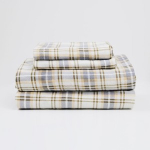 Lintex Linens Melly Plaid 100% Cotton 4-Piece Flannel Sheet Set – Cozy, Durable & Comfortable Winter Bedding - 1 of 3