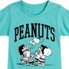 Girls' - Peanuts - Collegiate Group Fitted Short Sleeve Graphic T-Shirt - 2 of 4
