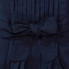 Hope & Henry Girls' Flutter Sleeve Pleated Dress with Bow Sash (Navy Pleated, 3-6 Months) - 3 of 4