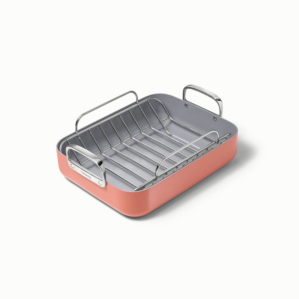 Caraway Home 12.6 Nonstick Square Braiser Perracotta