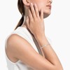 Cloth Women's Delicate Tennis Bracelet - Adjustable Slide Bracelet with White Gold Plated Diamonds and Cubic Zirconia - 4 of 4
