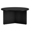 HomeRoots 32" Black Round Coffee Table - 3 of 4