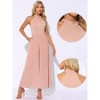 INSPIRE CHIC Women's Sleeveless Halter Neck Elegant Wedding Cocktail Dressy Jumpsuits - 2 of 4