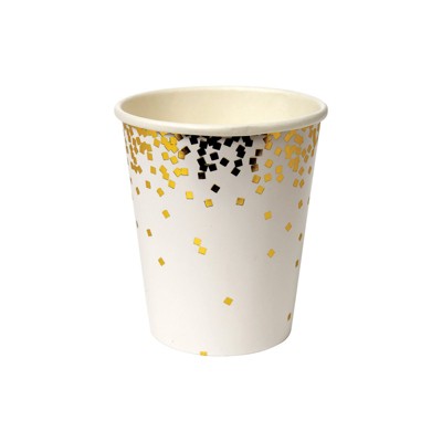 Meri Meri Gold Square Confetti Party Cups