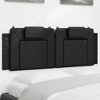 vidaXL Headboard Cushion Black - 2 of 4