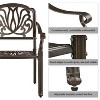 Yaheetech Outdoor Bistro Dining Chairs 2pcs Outdoor Metal Chairs Bronze - 4 of 4