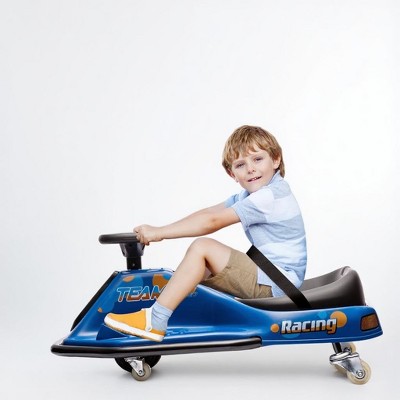 24V Electric Drift Go-Kart for Kids Ages 3-12 with 1:1 Steering Ratio, Rear-Wheel Drifts¨C Safe & Durable Ride-On Kart