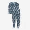 Leveret Kids Two Piece Bamboo Christmas Pajamas - 2 of 4