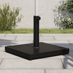 vidaXL Parasol Base for Ã˜1.3"/1.5"/1.9" Poles 39.7 lb Square - 1 of 4