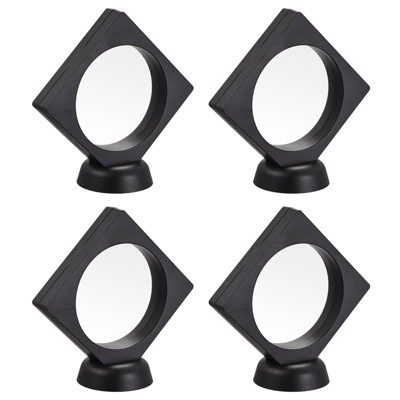 Unique Bargains ABS frames Flexible TPU film 3D Jewelry Box with Base 4 Pcs