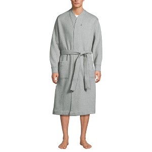 Lands' End Men's Serious Sweats Robe - 1 of 3