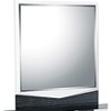 HomeStock Modern Hudson Mirror with High Gloss Finish and Dark Grey Zebrano Trim – Elegant Bedroom Accent - 4 of 4