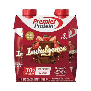 Premier Protein Indulgence 30g Protein Shake - Chocolate Strawberry - 11oz/4pk - 1 of 4
