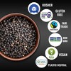 5Senses Black Pepper Whole | Bassline Burst | Single Origin | Non-GMO, Fairtrade (16oz/454g) Resealable Bag - 4 of 4
