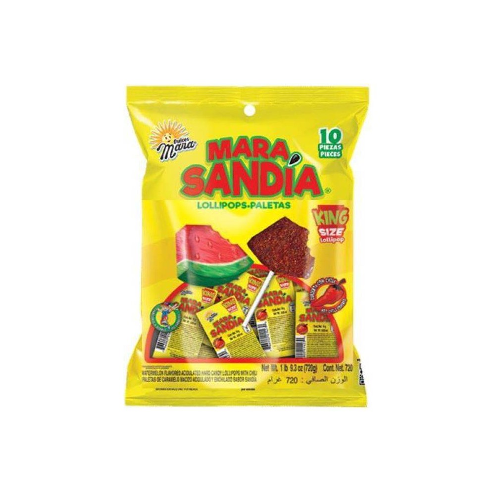 Dulces Mara King Size Sandia Candy Variety Pack - 10ct