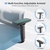 Lirago Ergo High-Back Mesh Chair w/3D Armrests & Adjustable Headrest/Lumbar - Black - 4 of 4