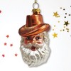 Western Cowboy Santa Vintage Frontier Glass Christmas Ornament| OrnamentallyYou - 2 of 4