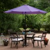 Northlight 9ft Outdoor Patio Market Umbrella with Hand Crank and Tilt, Purple - 2 of 4