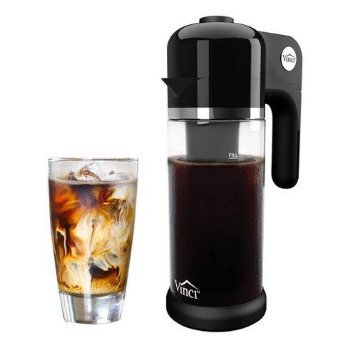 Vinci Express Cold Brew 37oz Coffee Maker - Black: Iced Coffee Machine ...