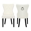 WestinTrends  Velvet Upholstered Tufted Dining Chairs (Set of 2) - 3 of 4