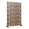 Dovelina Outdoor Freestanding Metal Privacy Screen Decorative Garden Fence - 4 of 4