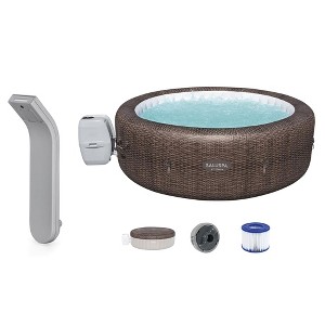 SaluSpa Battery Powered Color Changing LED Soothing Spa Waterfall Accessory w/ Bestway SaluSpa St Moritz AirJet Inflatable Hot Tub - 1 of 4