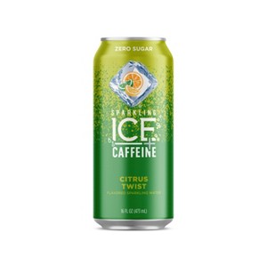 Sparkling Ice +Caffeine Triple Citrus - 16 fl oz Can - 1 of 4