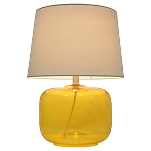Glass Table Lamp Yellow - Pillowfort