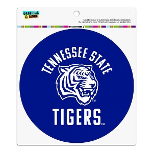 Tennessee State University Tigers Logo Automotive Car Refrigerator Locker Vinyl Circle Magnet - 1 of 4