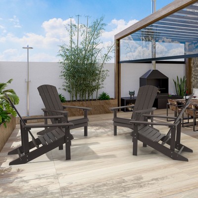 Sonkuki 4-Pack Recycled Plastic Wood Adirondack Chair