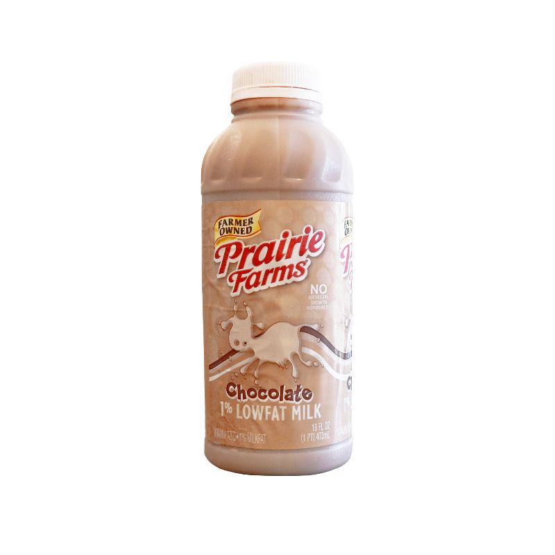 Prairie Farms 1% Chocolate Milk UHT - 14 fl oz, 1 of 6