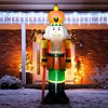 HOMCOM 8' Inflatable Christmas Nutcracker Soldier, Blow-Up Outdoor LED Yard Display - image 2 of 4