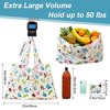 Extra Large 50Lbs Foldable Reusable Shopping Bags with Handles Fold Up - 2 of 4