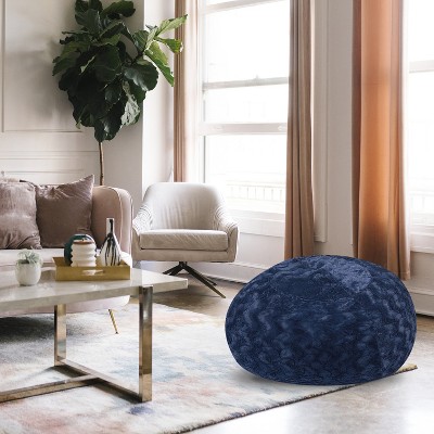Vynxaria Faux Fur Bean Bag Chair - Cozy 3ft Lounger for Kids & Adults