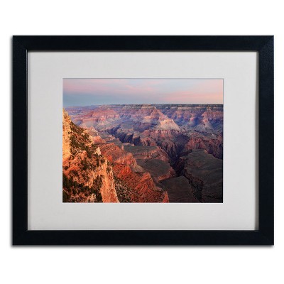 Trademark Fine Art -Pierre Leclerc 'Grand Canyon Sunrise' Matted Framed Art