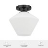 Hunter Fans 10" Celestial Valley Ceiling Light Matte Black Finish - 3 of 4