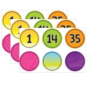 Teacher Created Resources® Brights 4Ever Numbers Magnetic Accents, 42 Per Pack, 3 Packs - 1 of 3