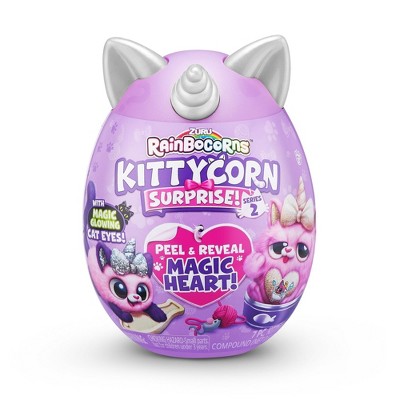 Sparkling Kittycorn Magic: Rainbocorns Surprise Series 2 Plushies, Silver, For Ages 3 And Up