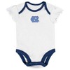 NCAA North Carolina Tar Heels Infant Girls' 3pk Bodysuit Set - 3 of 4