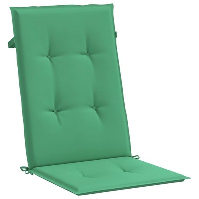 vidaXL Green Highback Chair Cushions - 4 Pieces, Comfortable Foam Fiber Filled, Weather-Resistant Polyester Fabric for Indoor or Outdoor Use