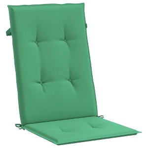 vidaXL Green Highback Chair Cushions - 4 Pieces, Comfortable Foam Fiber Filled, Weather-Resistant Polyester Fabric for Indoor or Outdoor Use - 1 of 4