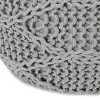 Morven Modern Knitted Cotton Round Pouf - Christopher Knight Home - image 4 of 4