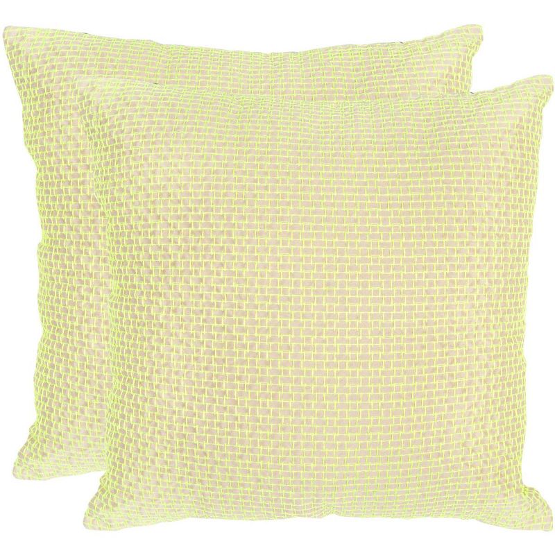 Box Stitch Pillow (Set of 2)  - Safavieh, 1 of 3