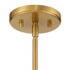 Possini Euro Design Brianna 23" Modern Chandelier Ceiling Light Fixture Dining Room Over Table Kitchen Island Ring 9-Light Gold Finish White Glass - 3 of 4