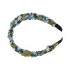 Unique Bargains Women's Fashion Elegant Pleated Headband 6.10"x5.12" Green 1 Pc - 4 of 4