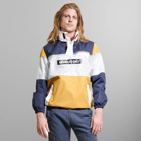 Members Only Men s Color and Translucent Block Jacket Navy