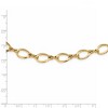 Black Bow Jewelry 8.25mm 14K Yellow or White Gold Fancy Open Link Chain Necklace, 18 In - 3 of 4