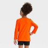 Toddler Girls' Halloween Ghost Long Sleeve T- Shirt - Cat & Jack™ Dark Orange - 3 of 4