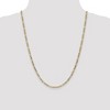 Black Bow Jewelry 10k Yellow Gold 3.5mm Hollow Figaro Chain Necklace - 2 of 4